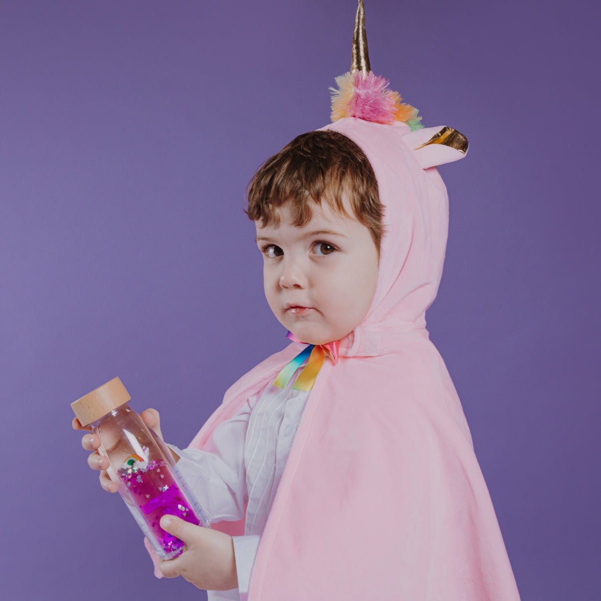 BOUTEILLE SENSORIELLE - ARC - EN - CIEL MAGIQUE - Lina et Compagnie