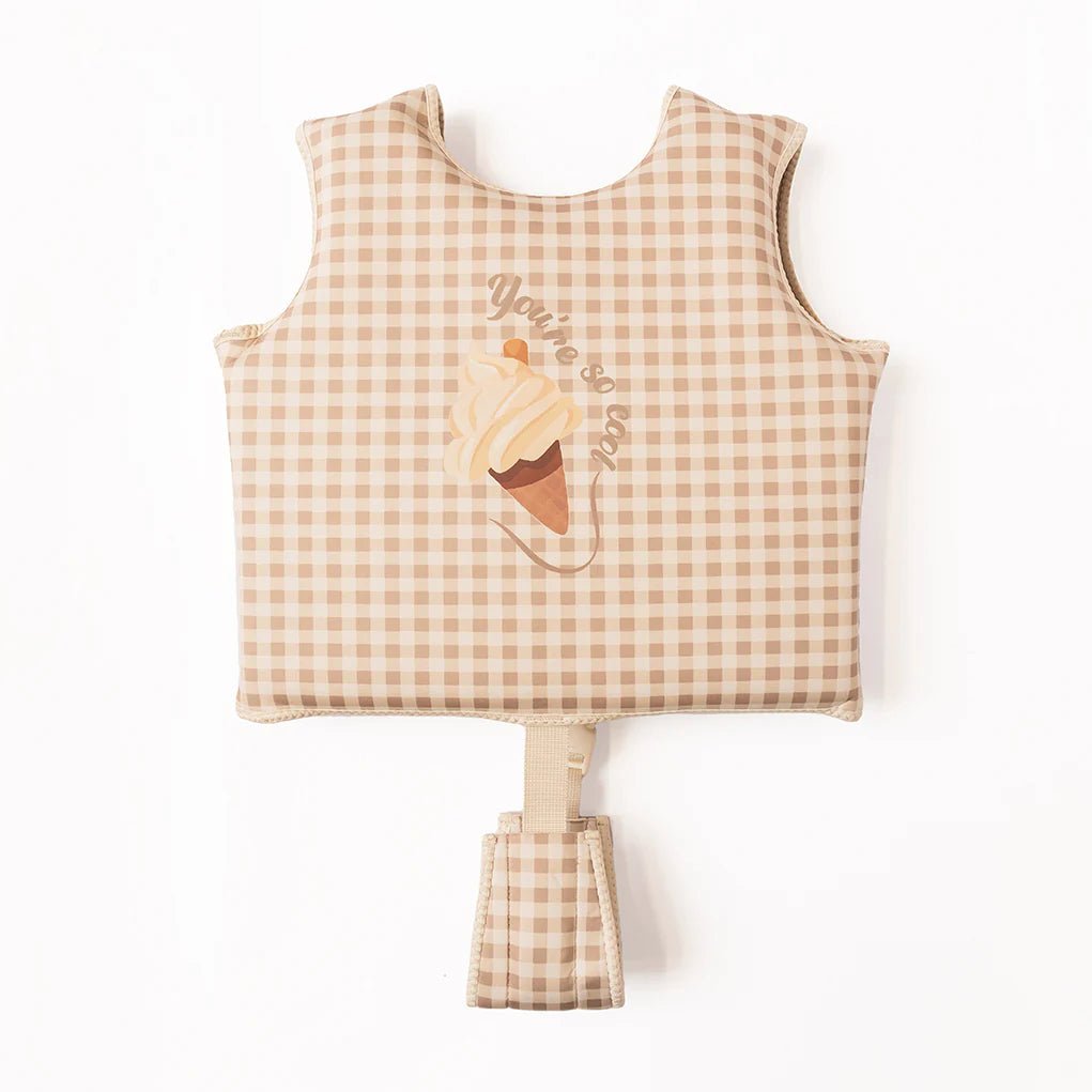 Gilet Flotteur - Vintage Squares - Lina et Compagnie