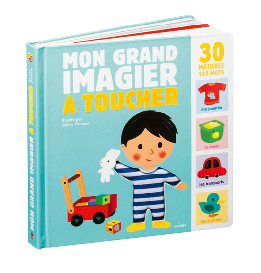 LIVRE - MON GRAND IMAGIER À TOUCHER - Lina et Compagnie