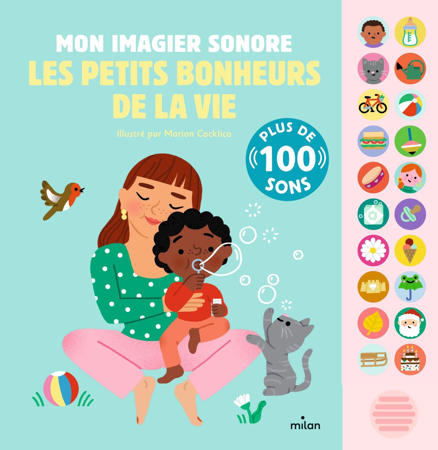 Livre - Mon imagier sonore petits bonheur de la vie - Lina et Compagnie