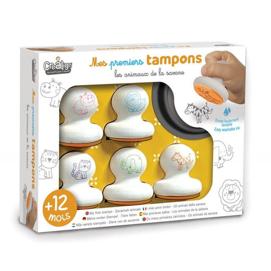 MES PREMIERS TAMPONS - ANIMAUX DE LA SAVANE - Lina et Compagnie