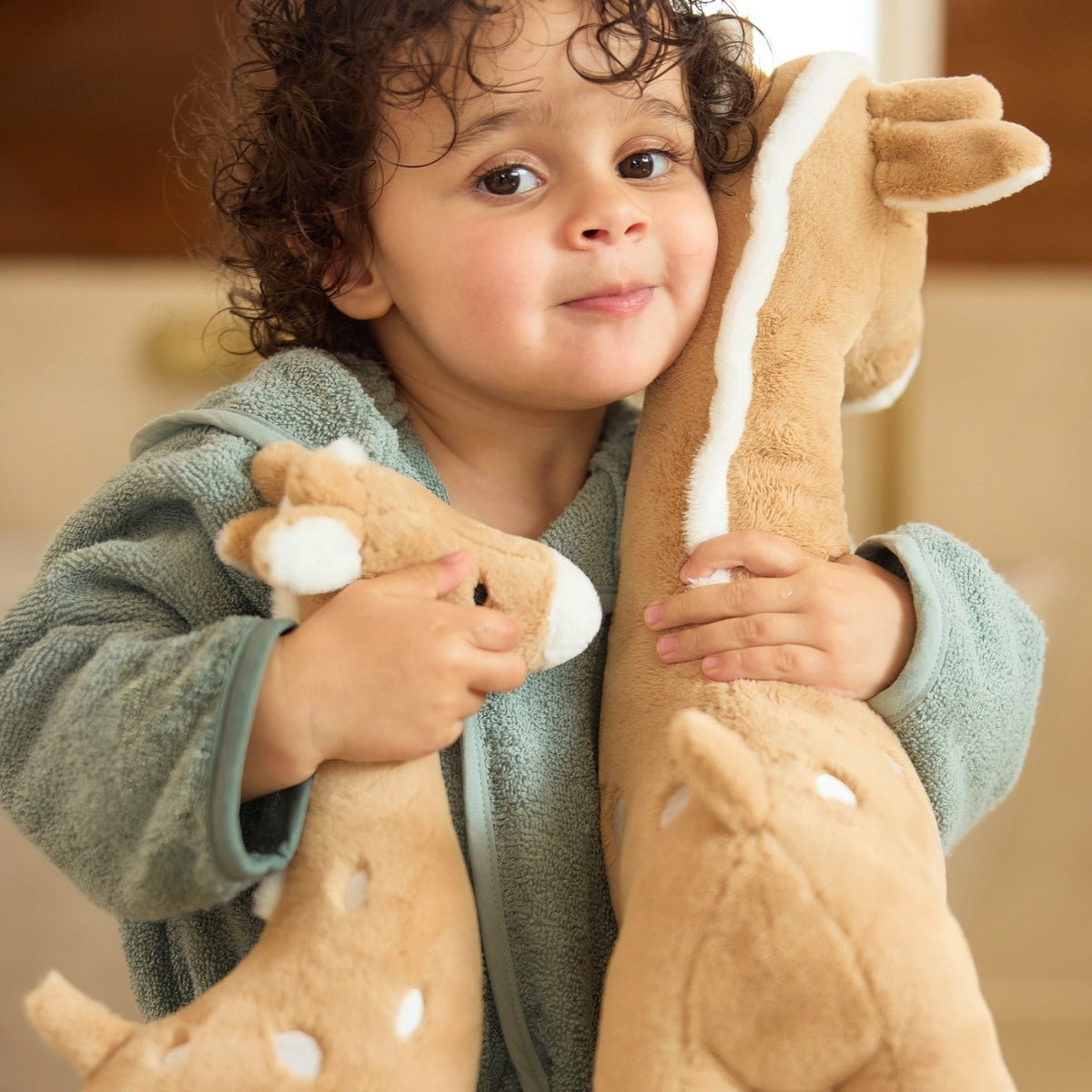 PELUCHE GIRAFE BISCUIT (34 cm) - Lina et Compagnie