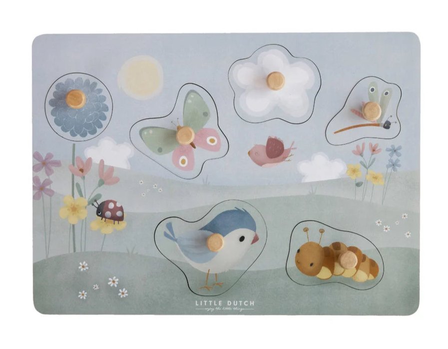 Puzzle Tactile - Flowers & Butterflies - Lina et Compagnie