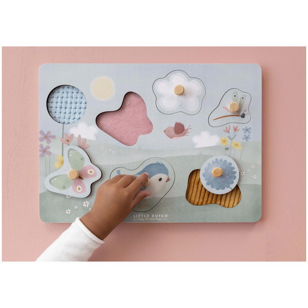 Puzzle Tactile - Flowers & Butterflies - Lina et Compagnie