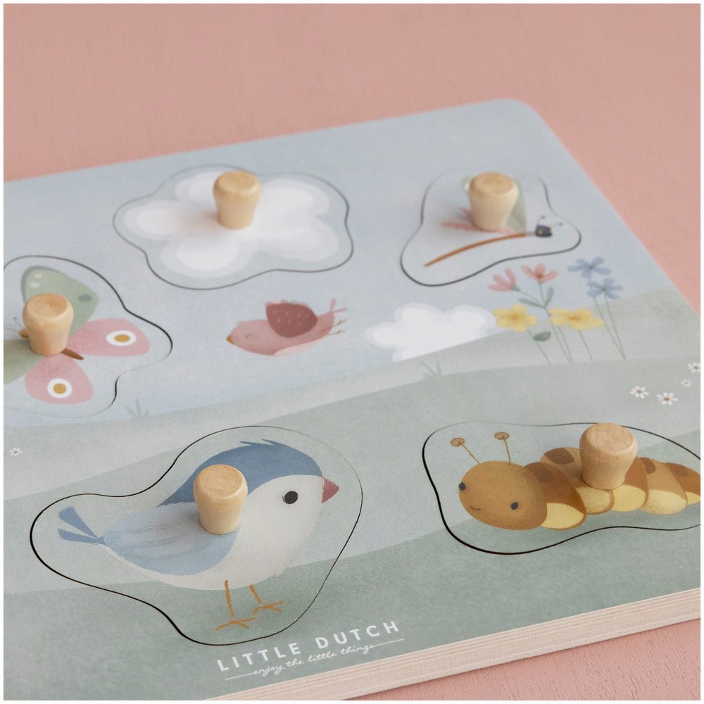 Puzzle Tactile - Flowers & Butterflies - Lina et Compagnie