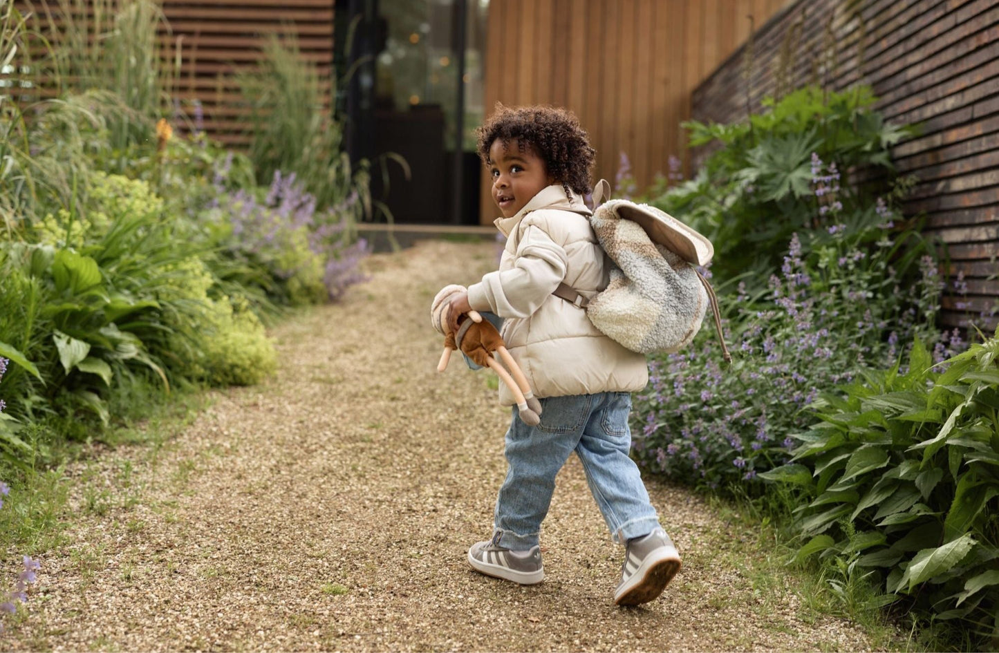 SAC À DOS ENFANT - CHECK BOUCLÉ - Lina et Compagnie