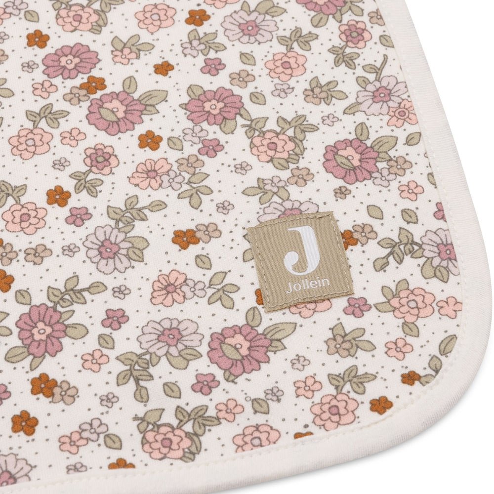 Couverture Berceau en coton 75x100 cm - Retro Flowers - Lina et Compagnie